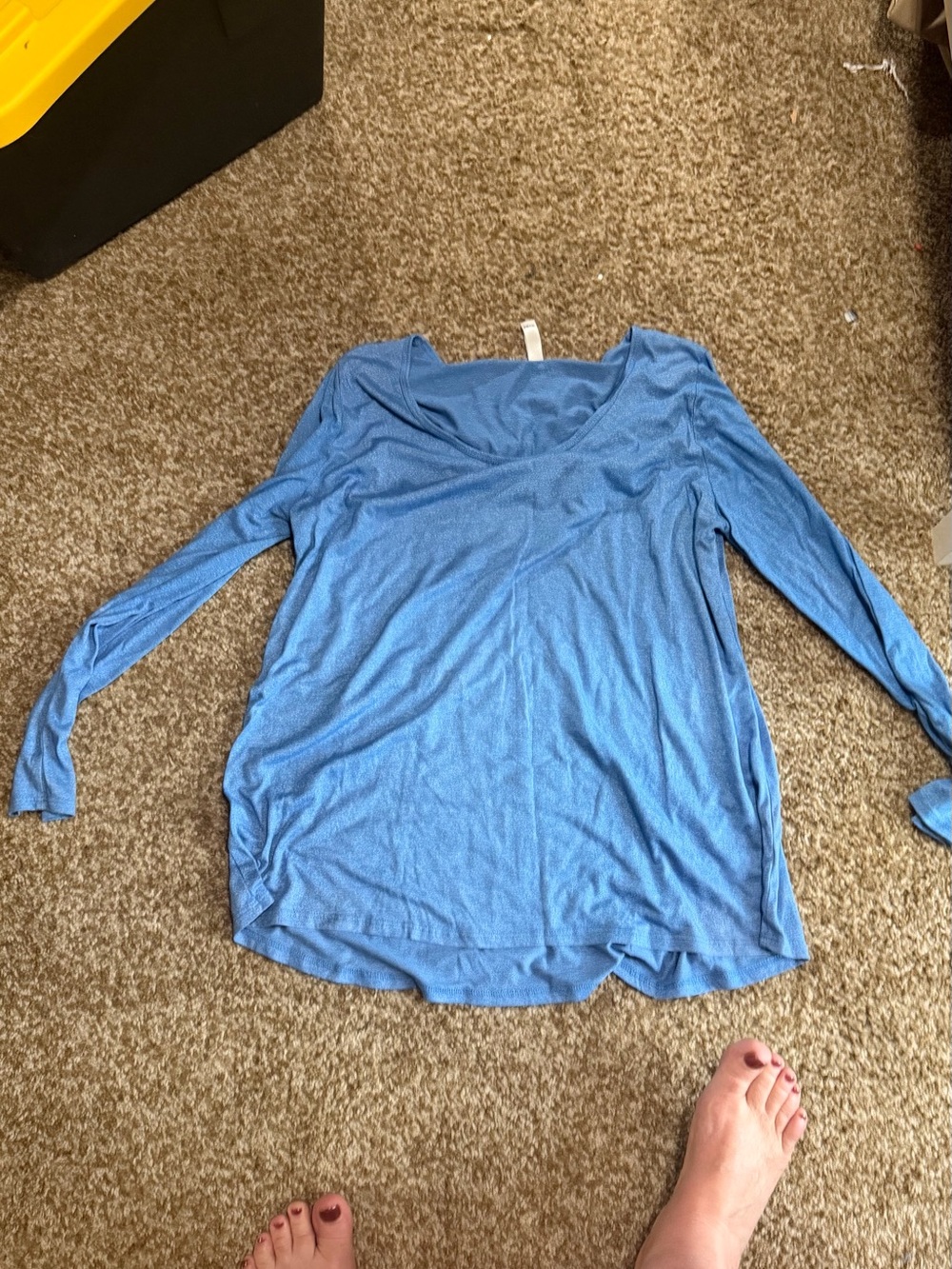 LuLaRoe Light Blue Long Sleeve Scoop Neck Tunic